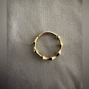 14K solid Gold Bamboo Seamless Earring (only 1 earring)